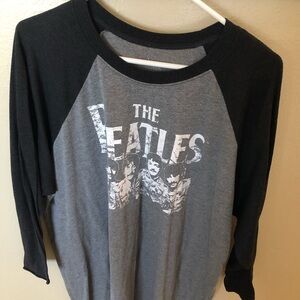 The Beatles Long Sleeve Tee - Black and Gray